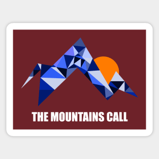 The Mountains Call Sticker